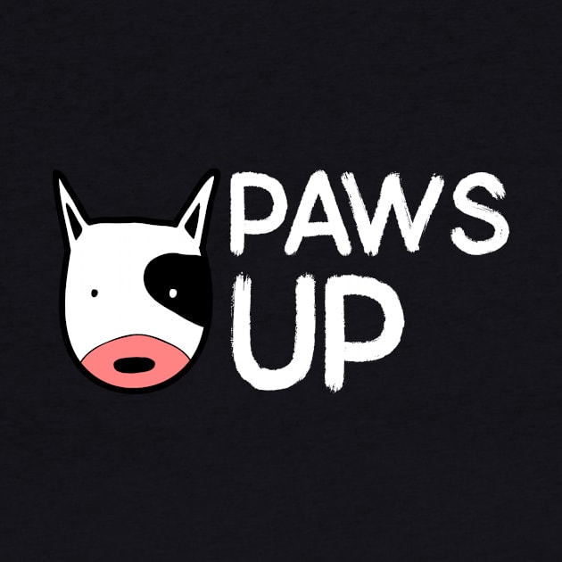 Paws Up Bull Terrier by Dog Lovers Store